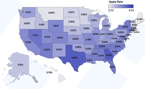 geographic apply rate 
